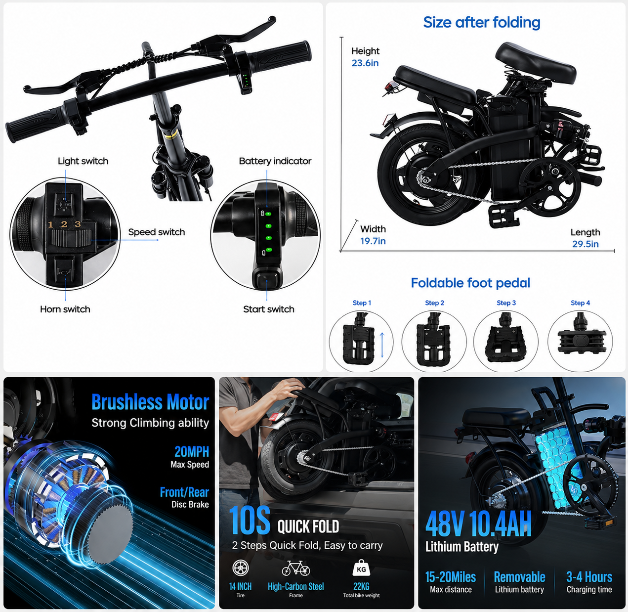 VoltRide™ Foldable Electric Bike