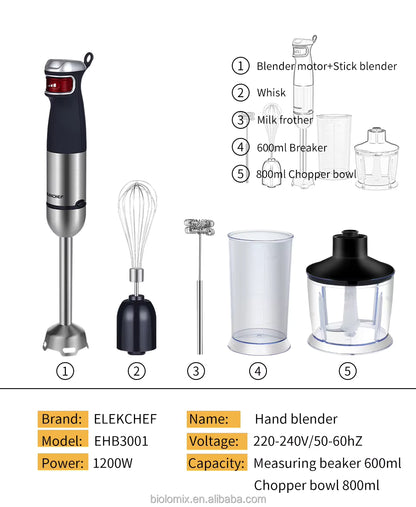 ChefPro™ 5-in-1 Immersion Blender Set